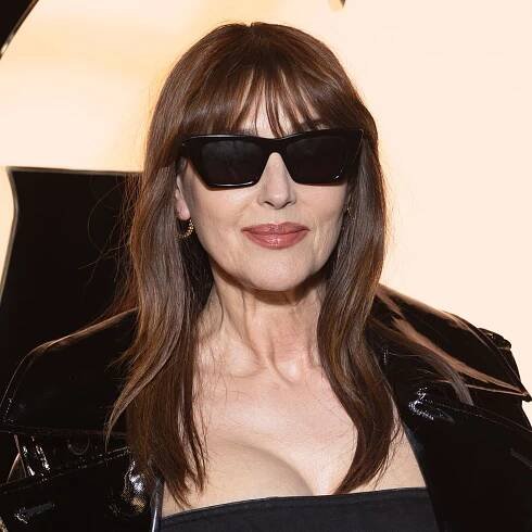 Monica Bellucci, 59, displays incredible curves in black leather for age-defying PFW appearance