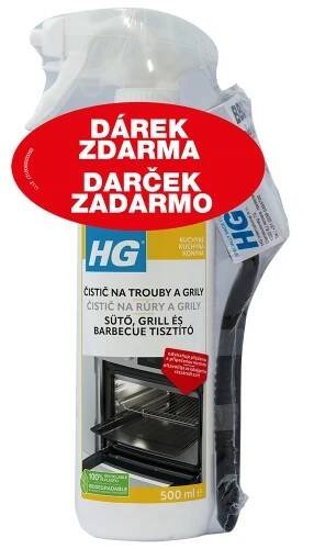 HG Čistič na trouby a grily 500 ml + kartáč, HG80513800027