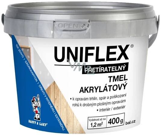 Akrylátový tmel UNIFLEX - 800 g - bílá
