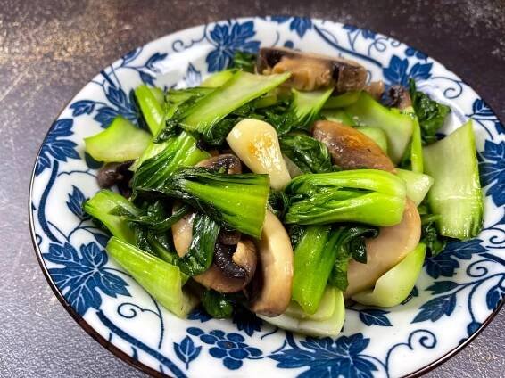 Bok Choy Mushrooms Stir Fry