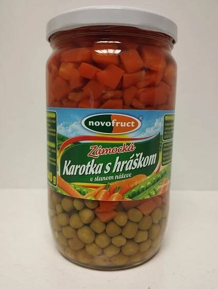 Mrkev s hráškem ve slaném nálevu 640 g