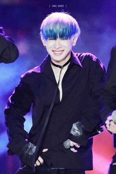 jungkookandyugyeomwhores:
“Wonho Blue Hair
Hope you like it :D
Kisses Admin LD
”