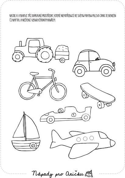 a black and white drawing of different types of vehicles