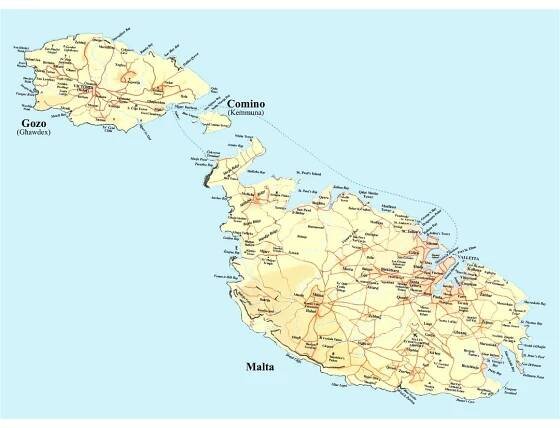 Maps of Malta | Collection of maps of Malta | Europe | Mapsland | Maps of the World