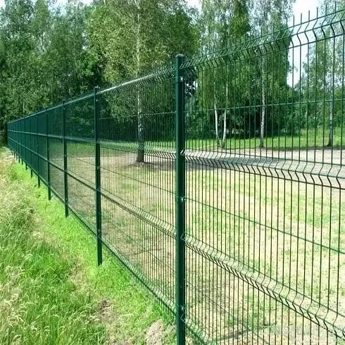 3D plotový panel, drát 5 mm, výška 180 cm, délka 240 cm, pozink + zelené lakování