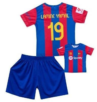 Numberoplus Premium dětský fotbalový dres Komplet FC Barcelona - Lamine Yamal 19 Velikost: 14 let ( vel.158)