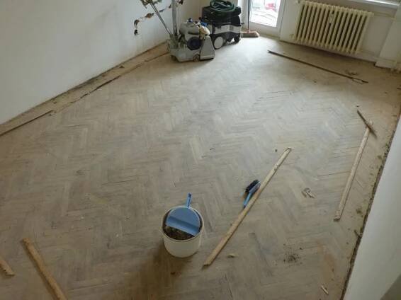 Renovace parket Brno ul. Gröhova