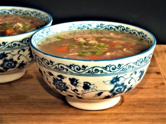 Čínská polévka s vajíčkem (egg drop soup) | Žijeme homemade