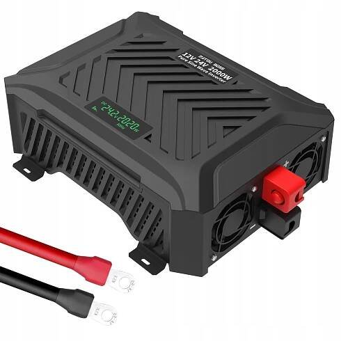 Měnič napětí 4000W duální 12V/24V na 230V čistá sinusová vlna