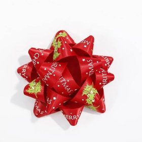 Lude - Lude tovární přizpůsobená vánoční stuha a mašle dárkové balení různé barvy vlastní tištěné hvězdné mašle pro dárkovou dekoraci Stuha Mašle