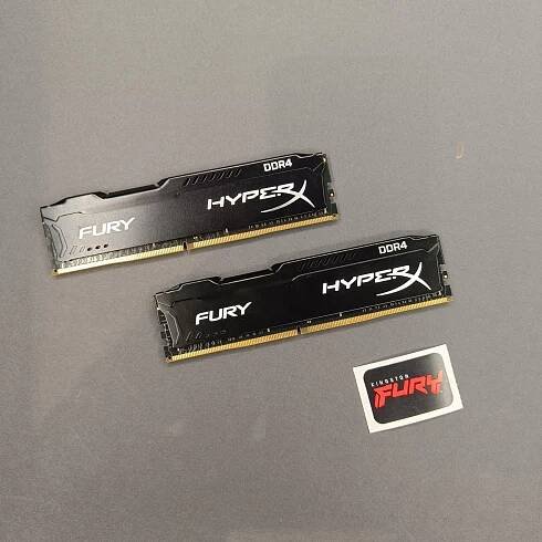 dvakrát RAM HyperX 16GB DDR4 3200MHz CL18 Fury Black Series - Počítače a hry