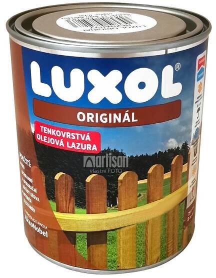 LUXOL Originál - dekorativní tenkovrstvá lazura na dřevo 0.75 l Indický týk