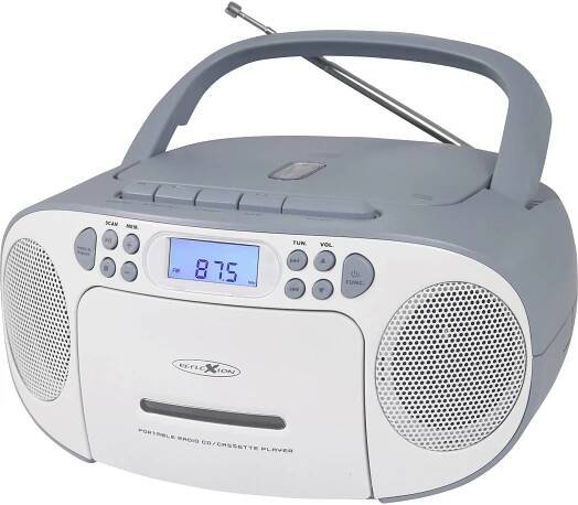 Reflexion RCR2260BL RCR2260BL rádio s CD, FM, AUX, CD, kazeta, modrobílá