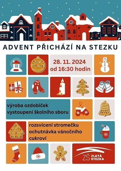 Advent přichází na Stezku 2024 | ZŠ Prachatice Zlatá stezka