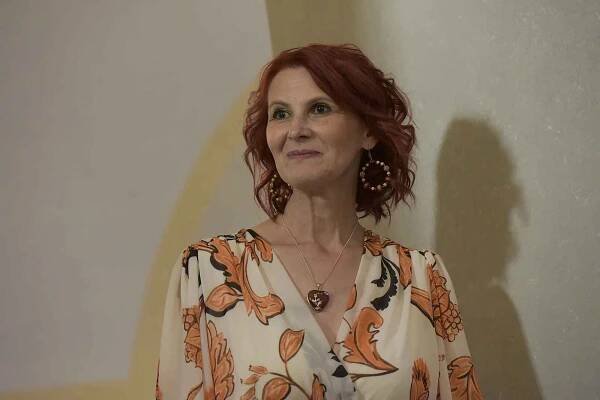 Jitka Nováková četla knihu svých básní Přání v přání v kolínské synagoze,  21. září 2024.