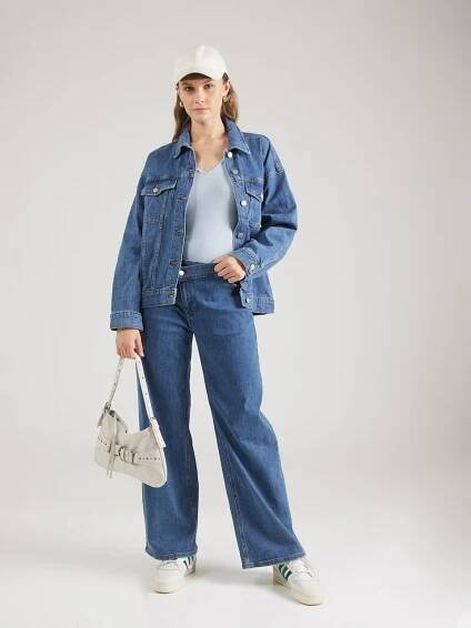 Abercrombie & Fitch Tričko – modrá