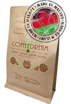 Káva COFFEEDREAM | Káva na filtr MALAWI PAMWAMBA - 100g / běžný třívrstvý sáček / Zrnková Káva Malawi M12F