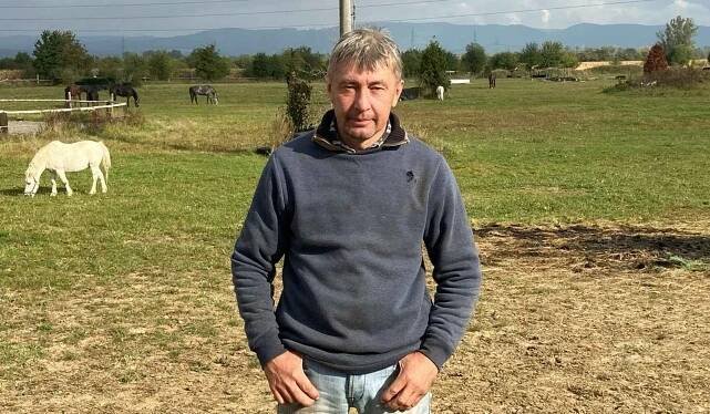 Dostihový jezdec z Radslavic Pavel Složil starší.