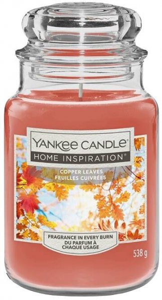 Yankee Candle Home Inspiration Svíčka ve skle velká Copper Leaves 538 g