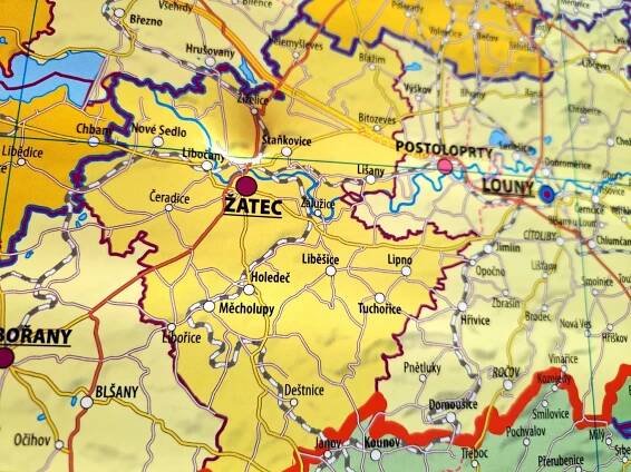 Administrativní nástěnná mapa krajů ČR PF320 – 2. jakost | nastennemapy.cz