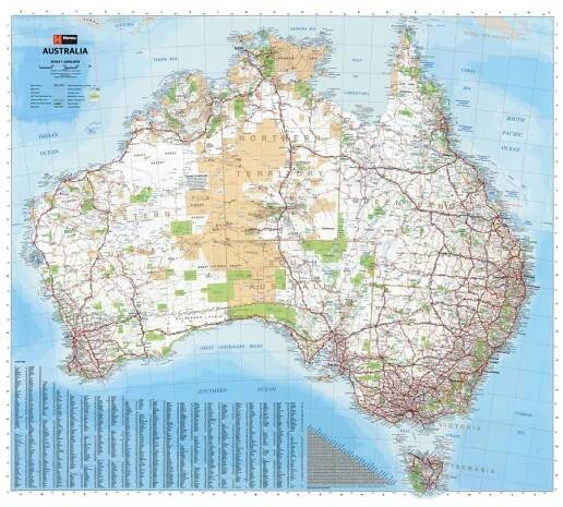 Maps of Australia | Collection of maps of Australia | Oceania | Mapsland | Maps of the World