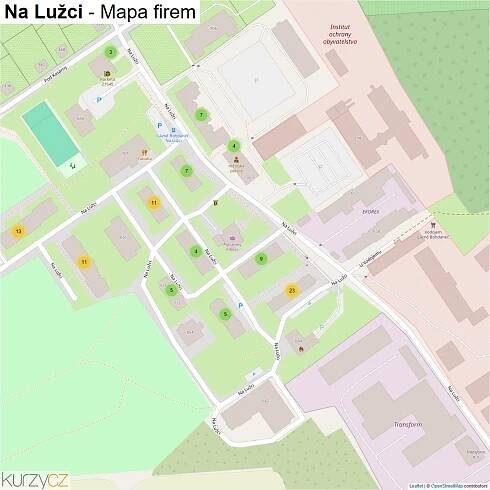 Na Lužci - mapy | Kurzy.cz