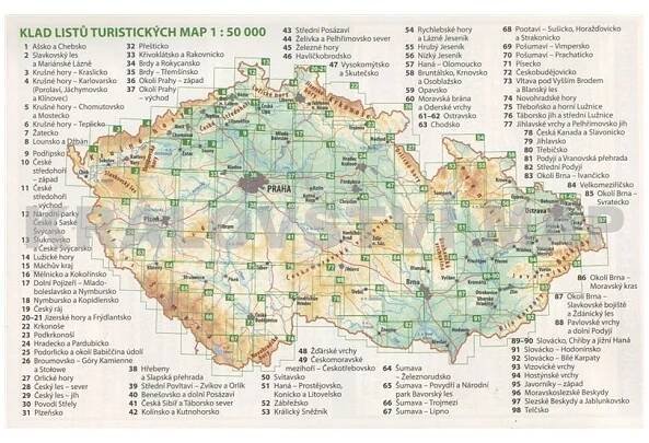 KČT 03 KRUŠNÉ HORY - Kraslicko - turistická mapa 1:50t - Království map