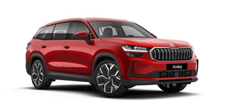 Kodiaq červená Velvet