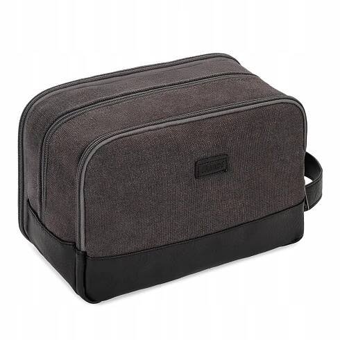 Pánská kosmetická taška Dopp Kit voděodolná, tmavě šedá