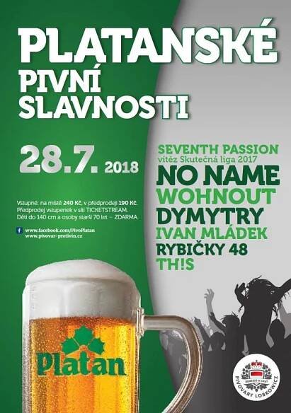 PLATANSKÉ PIVNÍ SLAVNOSTÍ 2018
