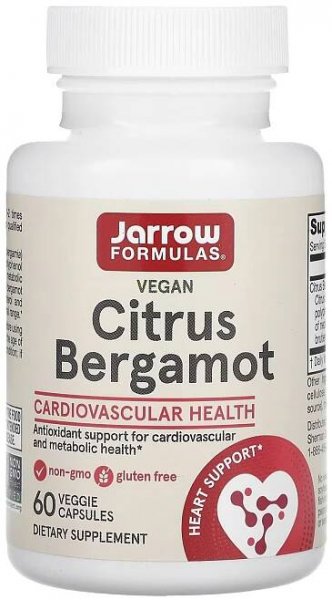 Jarrow Formulas Citrus Bergamot, 500 mg, 60 veg.kapslí