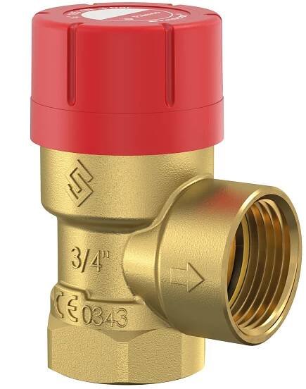FLAMCO Prescor pojistný ventil 3/4"x 3/4" 2,5 bar 27026
