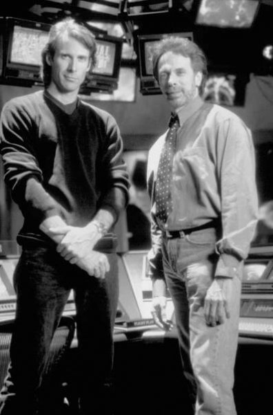 Michael Bay and Jerry Bruckheimer in Armagedon (1998)