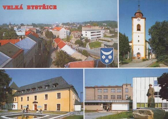 VELKÁ BYSTŘICE - Pohlednice místopis