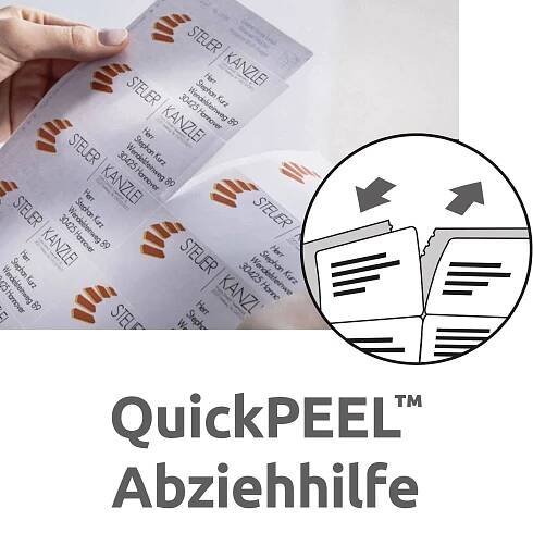 Avery-Zweckform 3659 univerzální etikety 97 x 42.3 mm papír bílá 1200 ks trvalé inkoustová tiskárna, laserová tiskárna