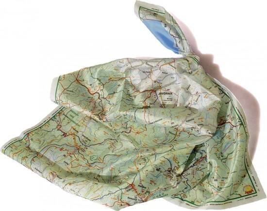 Beskydy - mapa na šátku od 215 Kč