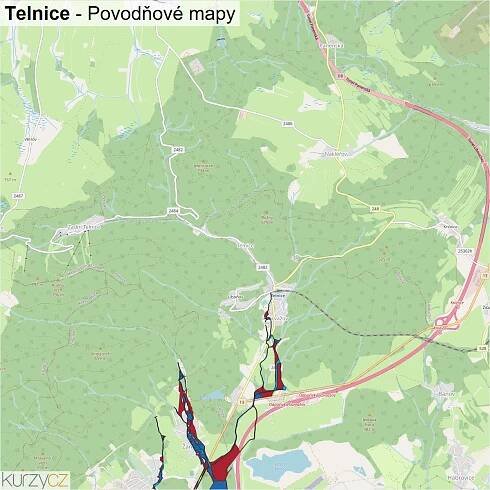 Telnice - mapy | Kurzy.cz