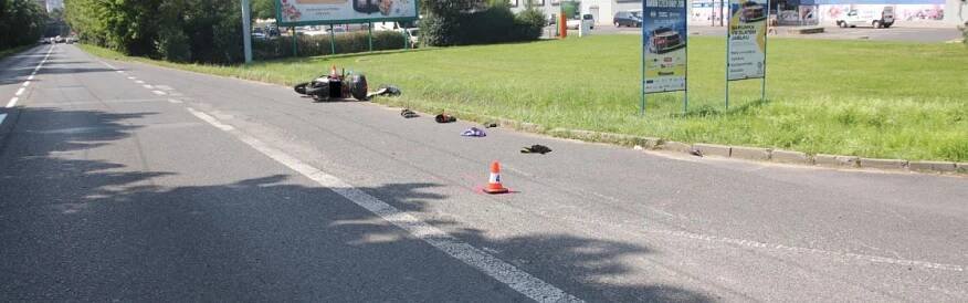 Dvě nehody motorkářů skončily ve Zlíně vážným zraněním | Týdeník Policie