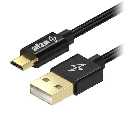 AlzaPower AluCore USB-A to Micro USB 0.5m černý