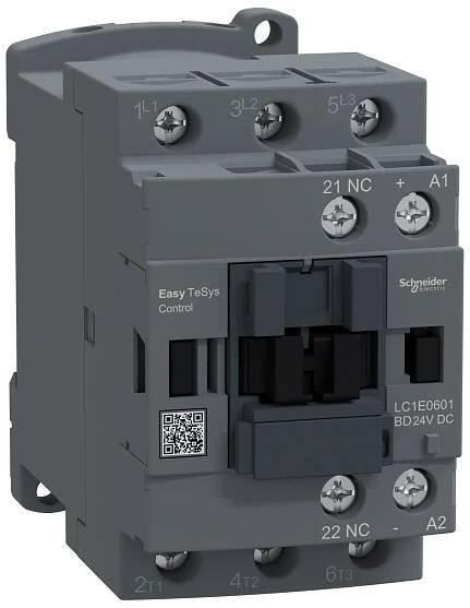 SCHNEIDER Easy TeSys LC1E0601BD Stykač 3P 06A 1V, cívka 24V DC