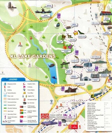 Lake garden mapa - mapa lake garden (Malajsie)