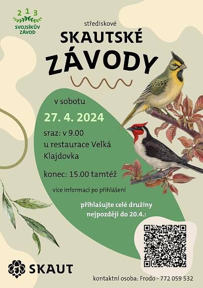 Skautský střediskový závod 27.4. – 14ka Regulus