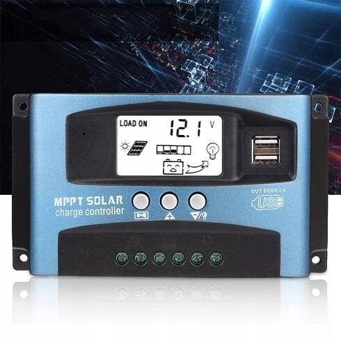 SOLÁRNÍ REGULÁTOR NABÍJENÍ MPPT 100A 12V 24V