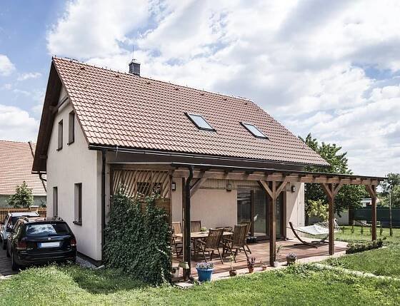 Dřevěná stavba rodinného domu - dřevostavby na klíč Brno. Dřevostavba 184 