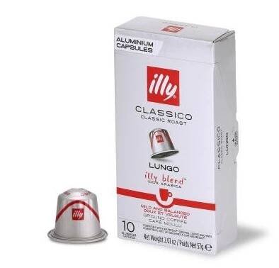 Illy classico lungo nespresso kapsle 10 ks