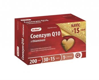 Dr.Max Coenzym Q10 s thiaminem, 30 + 15 cps. - Expres.cz