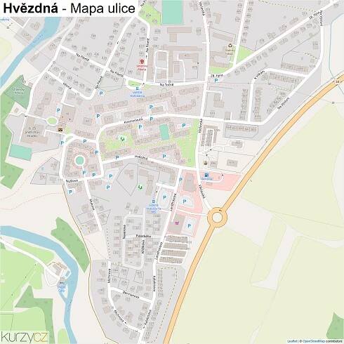 Hvězdná - mapy | Kurzy.cz