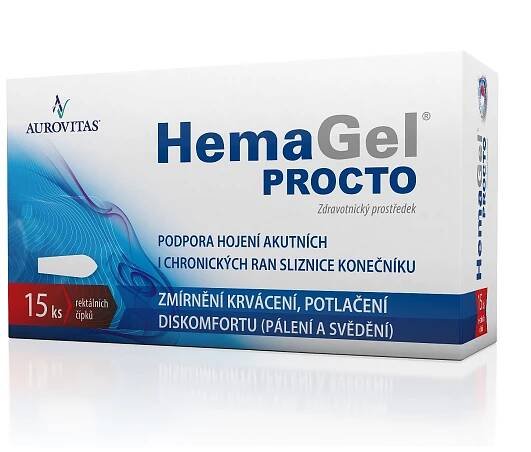 Hemagel PROCTO rektální čípky 15 ks