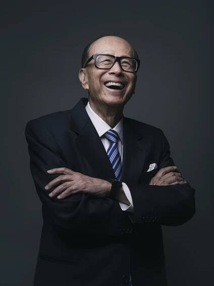 Billionaire Li Ka-shing, chairman of CK Hutchison Holdings Ltd. and Cheung Kong Property Holdings Ltd., posing for a photograph in Hong Kong, China.