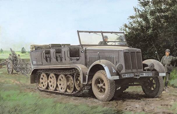 Náhled produktu - 1:35 Sd.Kfz.7 8t Halftrack, Initial Production